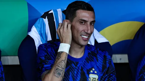 Di Maria jogador do Argentina em foto de arquivo de 21 de Novembro de 2023 antes da partida contra o Brasil no estadio Maracana pelo campeonato Eliminatorias Copa Do Mundo 2026. Meia tem futuro indefinido.