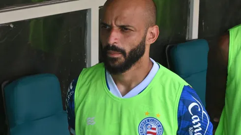 Thaciano durante confronto contra o Jequié no Campeonato Baiano de 2024.