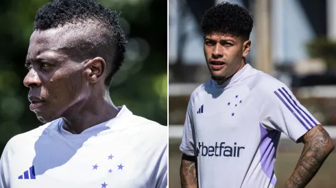 Fotos: Gustavo Aleixo/Cruzeiro - Palacios e Machado em treinamento do Cruzeiro.