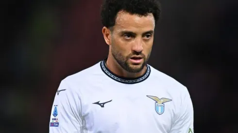 Felipe Anderson atuando pela Lazio.