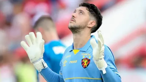 Caique Franca goleiro do Sport durante partida contra o Nautico no estadio dos Aflitos em Recife (PE), pelo campeonato pernambucano 2024, neste sabado (30). Marlon Costa/AGIF