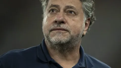 Julio Casares presidente do São Paulo antes da partida contra o Flamengo no estadio Maracanã pelo campeonato Brasileiro A 2024.