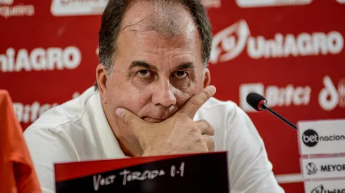 Foto: Victor Ferreira/EC Vitória - Presidente do Vitória em entrevista coletiva.