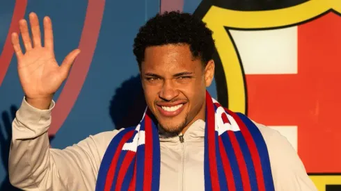 Vitor Roque, jogador do Barcelona.