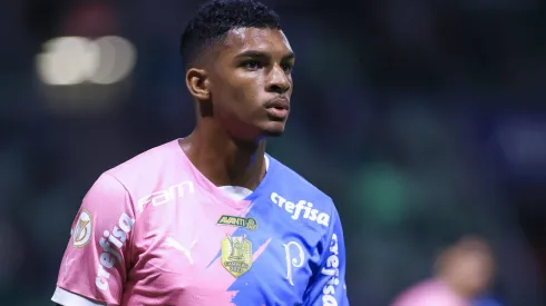 Luis Guilherme jogador do Palmeiras durante partida contra o Atletico-MG no estadio Arena Allianz Parque pelo campeonato Brasileiro A 2023. Meia pode deixar o clube.