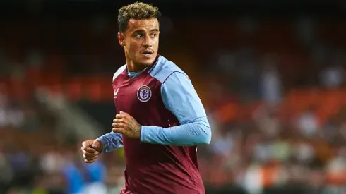 Philippe Coutinho, desejo do Vasco, atuando no Aston Villa em 2023
