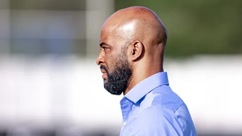 Fabinho Soldado Diretor do Corinthians durante treino no Centro de Treinamento CT Joaquim Grava.