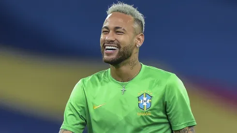 Neymar treinando pela Seleção Brasileira