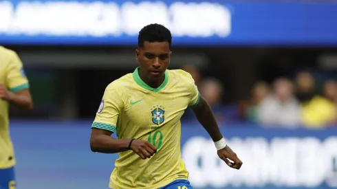 Rodrygo durante partida entre Brasil e Costa Rica pela Copa América