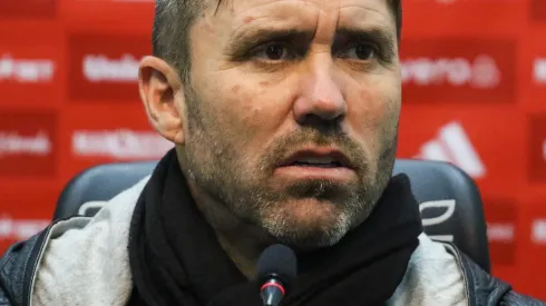 Eduardo Coudet técnico do Internacional em entrevista coletiva após a partida contra o Atletico-MG no estádio Heriberto Hulse pelo campeonato Brasileiro A 2024.