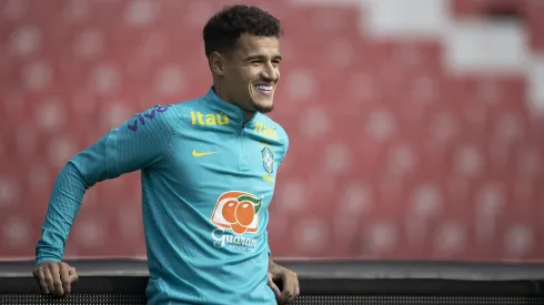 Treino da Seleção Brasileira no Estádio da LDU em Quito. Philippe Coutinho.