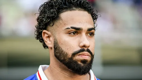 Calebe jogador do Fortaleza durante partida contra o Horizonte no estadio Arena Castelao pelo campeonato Cearense 2024. Jogador não deve chegar ao Inter