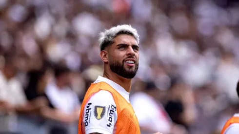 Yuri Alberto jogador do Corinthians durante partida contra o Novorizontino no estadio Arena Corinthians pelo campeonato Paulista 2024.