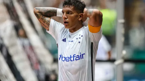 Lucas Romero durante final do Campeonato Mineiro 2024 contra o Atlético-MG.