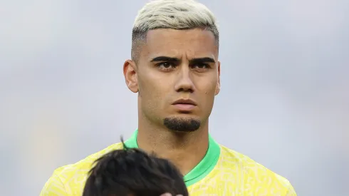 Andreas Pereira durante confronto contra o México em amistoso.