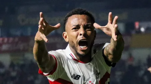 Wellington jogador do São Paulo durante partida contra o Internacional no estadio Heriberto Hulse pelo campeonato Brasileiro A 2024.