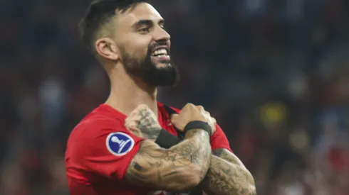 Mastriani durante confronto contra o Rayo Zuliano na Copa Sul-Americana 2024.