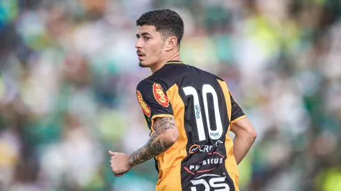 Romulo jogador do Novorizontino durante partida contra o Palmeiras no estadio Jorge Ismael de Biasi pelo campeonato Paulista 2024.