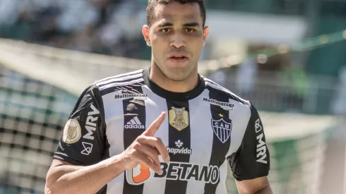 PR - Curitiba - 14/08/2022 - BRASILEIRO A 2022, CORITIBA X ATLETICO MG - Alan Kardec jogador do Atletico-MG comemora seu gol durante partida contra o Coritiba no estadio Couto Pereira pelo campeonato Brasileiro A 2022. Foto: Robson Mafra/AGIF