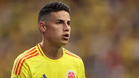 James Rodríguez atuando pela Seleção da Colômbia