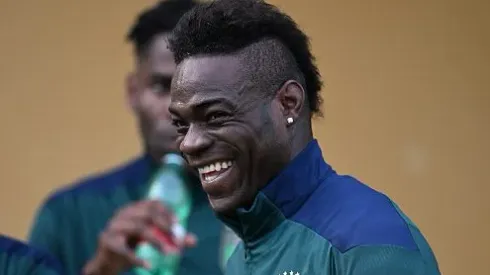 Balotelli atuando pela Seleção Italiana