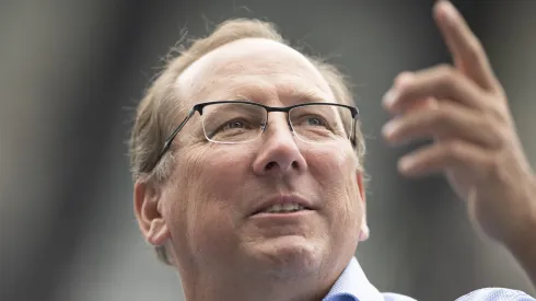 John Textor proprietario da SAF do Botafogo antes da partida contra o Fluminense no estadio Engenhao pelo campeonato Brasileiro A 2022.