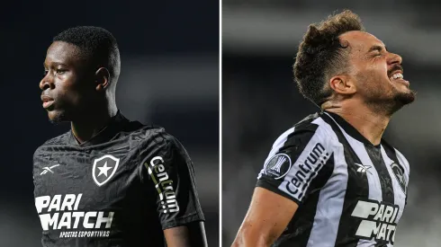 Foto 1: Thiago Ribeiro/AGIF / Foto 2: Thiago Ribeiro/AGIF - Luiz Henrique e Eduardo em ação pelo Botafogo.