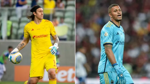 Foto 1: Fernando Moreno/AGIF / Foto 2: Thiago Ribeiro/AGIF - Goleiros do Cruzeiro