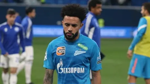 Claudinho, alvo do Flamengo, atuando no Zenit-RUS