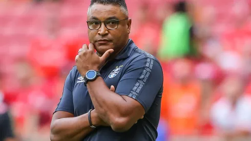 Roger Machado, quando treinava o Grêmio.