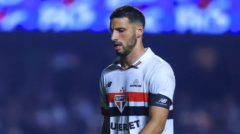 Calleri jogador do São Paulo durante partida contra o Gremio no estadio Morumbi pelo campeonato Brasileiro A 2024. Foto: Marcello Zambrana/AGIF