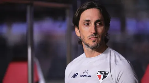Luis Zubeldia tecnico do Sao Paulo durante partida contra o Cuiaba no estadio Morumbi pelo campeonato Brasileiro A 2024