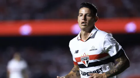James Rodriguez jogador do Sao Paulo durante partida contra o Novorizontino no estadio Morumbi pelo campeonato Paulista 2024