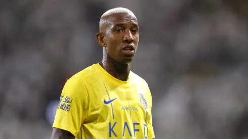 Talisca of Al-Nassr Club looks on during the Saudi Pro League match between Al- Nassr and Al-Ahli at King Saud University Stadium on September 22, 2023 in Riyadh, Saudi Arabia.