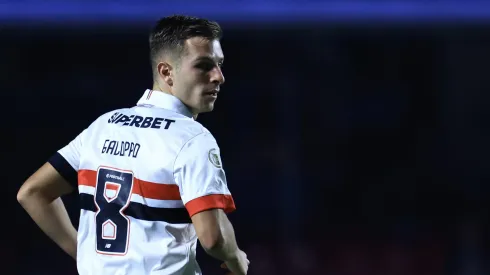 Giuliano Galoppo jogador do São Paulo durante partida contra o Cuiaba no estadio Morumbi pelo campeonato Brasileiro A 2024.