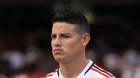 James Rodriguez jogador do São Paulo durante partida contra o Botafogo no estádio Morumbi pelo campeonato Brasileiro A 2023.