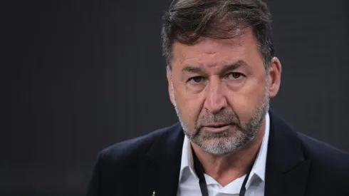 Augusto Melo presidente do Corinthians durante partida contra o Gremio no estadio Arena Corinthians pelo campeonato Brasileiro A 2024