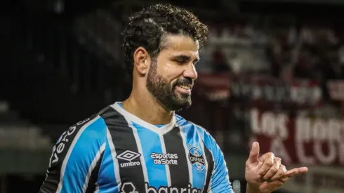 Diego Costa durante confronto contra o Estudiantes na Libertadores de 2024.