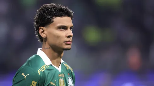 Richard Rios jogador do Palmeiras durante partida contra o Vitoria no estadio Arena Allianz Parque pelo campeonato Brasileiro A 2024