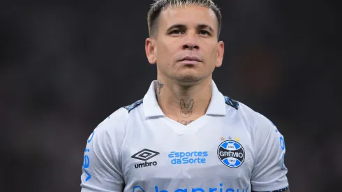 Soteldo jogador do Grêmio durante partida contra o Corinthians no estadio Arena Corinthians pelo campeonato Copa Do Brasil 2024.