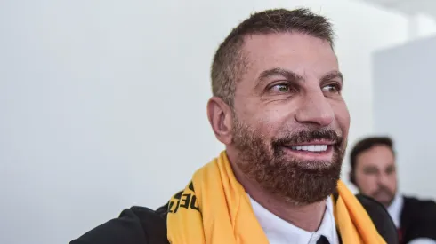 Pedrinho, candidato da chapa Sempre Vasco, durante a eleicao a qual elege o Presidente do Vasco da Gama para o Trienio 2024 a 2026, realizada na Sede do Calabouco, centro do Rio de janeiro.