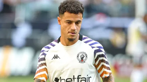 Philippe Coutinho jogador do Vasco durante aquecimento antes da partida contra o Atletico-MG no estadio Arena MRV pelo campeonato Brasileiro A 2024.