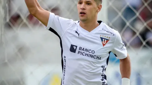 Alex Arce, atacante da LDU. Foto: Divulgação/LDU