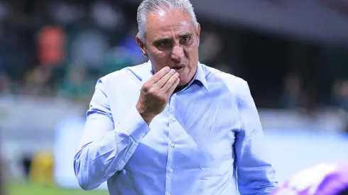 Tite durante confronto contra o Palmeiras na Copa do Brasil de 2024.