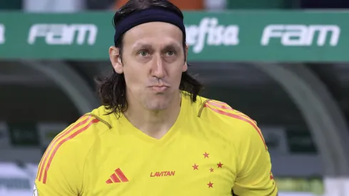 Cássio durante confronto contra o Palmeiras no Campeonato Brasileiro de 2024.