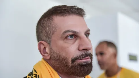 Pedrinho, candidato da chapa Sempre Vasco, durante a eleição a qual elege o Presidente do Vasco da Gama para o Triênio 2024 a 2026, realizada na Sede do Calabouço, centro do Rio de janeiro. Ídolo deve perder contratação