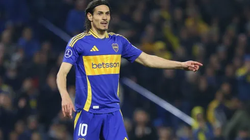 Cavani, centroavante do Boca. Photo by Daniel Jayo/Getty Images