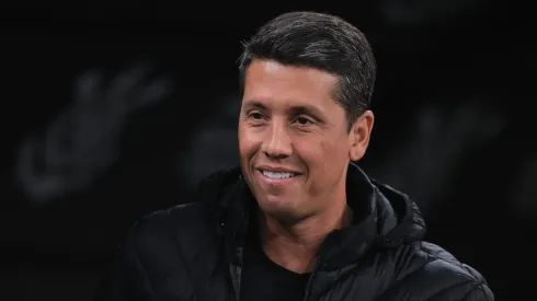 Thiago Carpini, técnico do Vitória, durante partida contra o Corinthians na Neo Química Arena, pelo Campeonato Brasileiro.