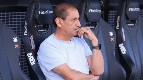 Ramón Díaz, técnico do Corinthians, durante partida contra o Juventude na Neo Química Arena, pelo Campeonato Brasileiro.