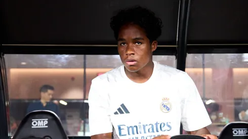 Carlo Ancelotti rasga o verbo sobre Endrick após gol marcado na La Liga (Photo by Alex Caparros/Getty Images)